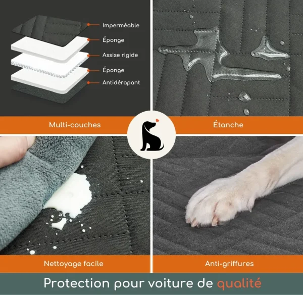 points forts de notre protection de voiture rigide pour chien