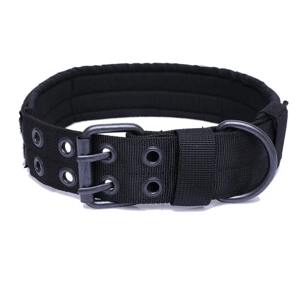 Collier militaire pour chien large en nylon robuste avec rembourrage confortable et anneau en D – Image 8