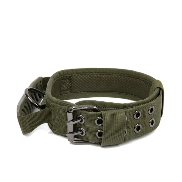 Collier large militaire avec poignée pour chiens – robuste et ajustable pour un meilleur contrôle – Image 4