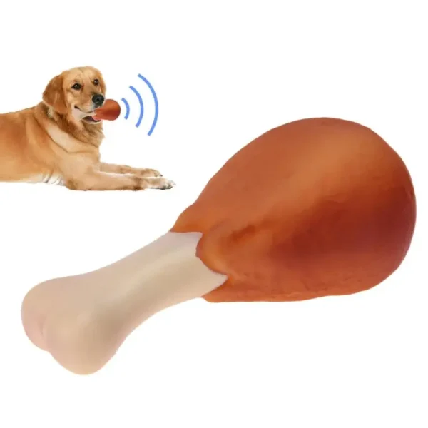 Jouet cuisse de poulet pour chien : un divertissement durable et stimulant pour votre animal