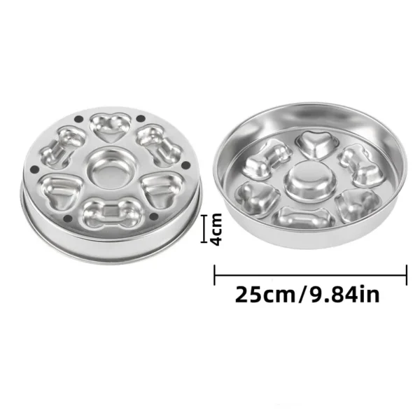 Gamelle anti-glouton en inox pour chiens et chats – ralentit l'alimentation et favorise la santé digestive – Image 7