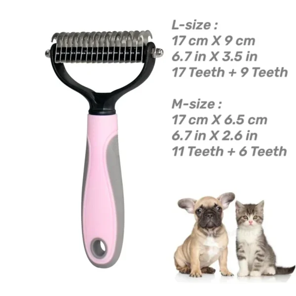 Peigne déméloir pour chiens : outil de toilettage efficace au design à double face pour un pelage sain et brillant – Image 7