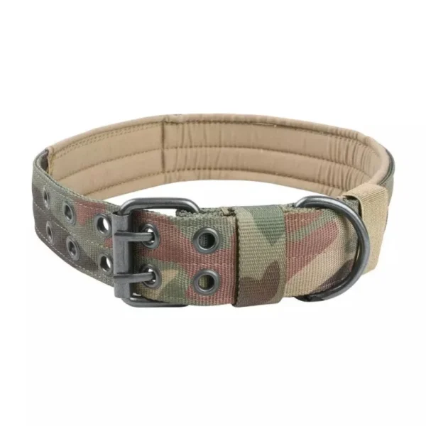 Collier militaire pour chien large en nylon robuste avec rembourrage confortable et anneau en D – Image 9