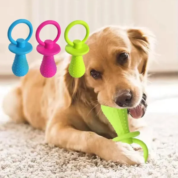 Tétine pour chien couleur aléatoire : jouet interactif et résistant pour soin dentaire et amusement – Image 5