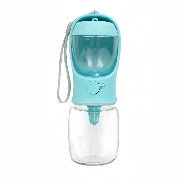 Bouteille d'eau portable pour chien avec réservoir à nourriture : accessoire pratique pour promenades et voyages – Image 8