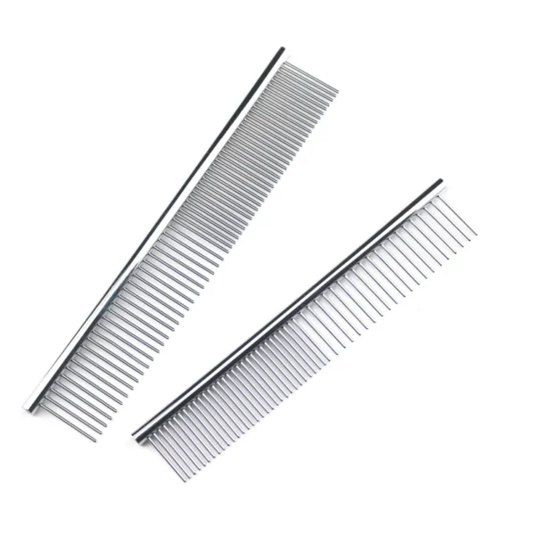 Stainless steel dog hair comb - Efficient and durable grooming tool