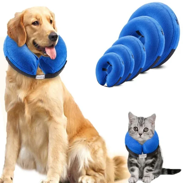 Collar hinchable para perros y gatos: protección postquirúrgica suave y mayor comodidad